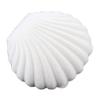 Baost Creative Sea Shell Shape Jewelry Box Earring Ring Necklace Display Tray Decorative Jewelry Trinket Box Storage Organizer Jewelry Gift Box with Sponge Ring Cuishion White view 1