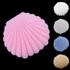 Baost Creative Sea Shell Shape Jewelry Box Earring Ring Necklace Display Tray Decorative Jewelry Trinket Box Storage Organizer Jewelry Gift Box with Sponge Ring Cuishion White view 2