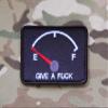 BritKitUSA GIVE A F**K Empty Fuel Gauge Morale Patch Zero F**ks DEVGRU Seal Team 6 Cag UKSF view 1