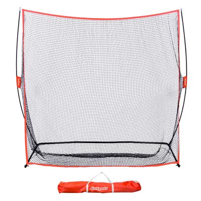 GoSports 7 ft x 7 ft Golf Practice Hitting Net - Personal Driving Range for Indoor or Outdoor Swing Practice