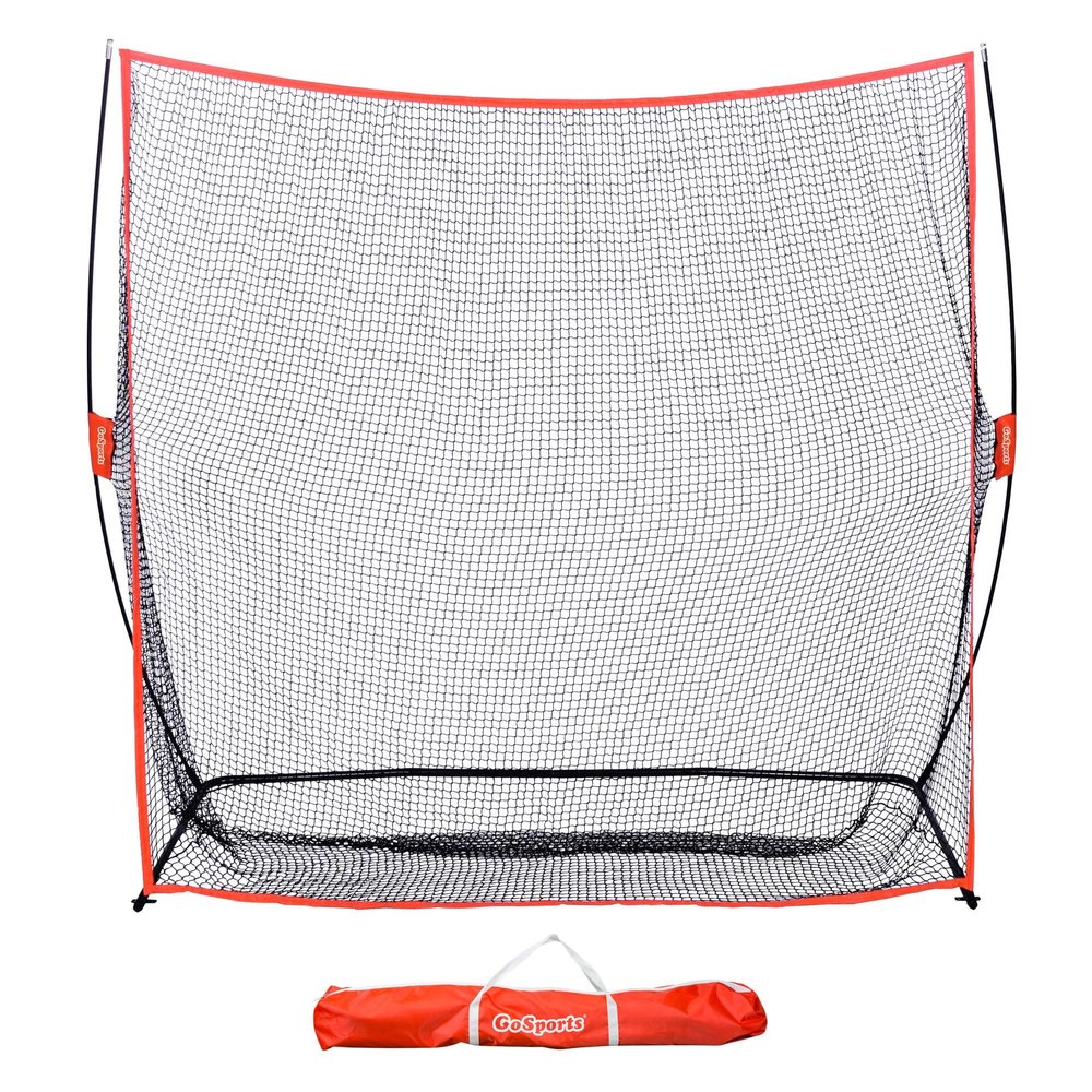 GoSports 7 ft x 7 ft Golf Practice Hitting Net - Personal Driving Range for Indoor or Outdoor Swing Practice