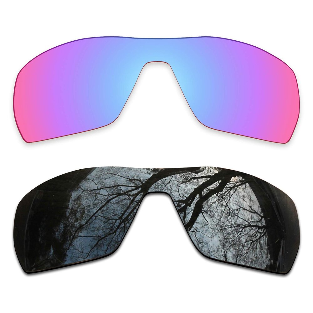2 Pair Polarized Lens Replacement for Oakley Offshoot Black&Grapefruit IR