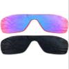 2 Pair Polarized Lens Replacement for Oakley Dart Black&Grapefruit IR view 1