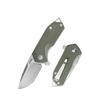 KUBEY Campe KU203 Folding Pocket Knife Compact Everyday Carry with 2.4" Tanto Balde and G10 Handle with Flipper Open for Camping Hunting and Outdoor (OD Green) view 1