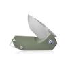 KUBEY Campe KU203 Folding Pocket Knife Compact Everyday Carry with 2.4" Tanto Balde and G10 Handle with Flipper Open for Camping Hunting and Outdoor (OD Green) view 3