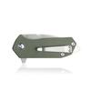 KUBEY Campe KU203 Folding Pocket Knife Compact Everyday Carry with 2.4" Tanto Balde and G10 Handle with Flipper Open for Camping Hunting and Outdoor (OD Green) view 4