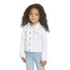Levi's Girl's Denim Trucker Jacket, White, XL view 3