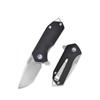 KUBEY Campe KU203 Folding Pocket Knife Compact Everyday Carry with 2.4" Tanto Balde and G10 Handle with Flipper Open for Camping Hunting and Outdoor (Black) view 1