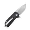 KUBEY Campe KU203 Folding Pocket Knife Compact Everyday Carry with 2.4" Tanto Balde and G10 Handle with Flipper Open for Camping Hunting and Outdoor (Black) view 2