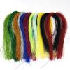 Jammas 5 Packs Holographic Tinsel Fly Fishing Tying Crystal Flash String Jig Hook Lure Making Fishing Material Pink - (Color: Yellow 5 Packs) view 2