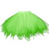ChicWind Womens Green Plus Size Puffy Tutu Layered Tulle Petticoat Skirt view 1