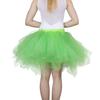 ChicWind Womens Green Plus Size Puffy Tutu Layered Tulle Petticoat Skirt view 2
