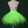 ChicWind Womens Green Plus Size Puffy Tutu Layered Tulle Petticoat Skirt view 3