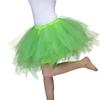ChicWind Womens Green Plus Size Puffy Tutu Layered Tulle Petticoat Skirt view 4