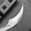 Ccanku C1102 Fixed Blade Knife, D2 Blade Stainless Steel Handle Claw Knife with K Sheath for Outdoor EDC Hunting Survival (Silver) view 4