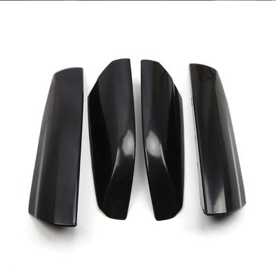 ITrims Car Roof Rack Rail End Cover Shell Cap Replacement 4PCS for Toyota Highlander XU40 Car Accessories (for 2008-2013 Black)
