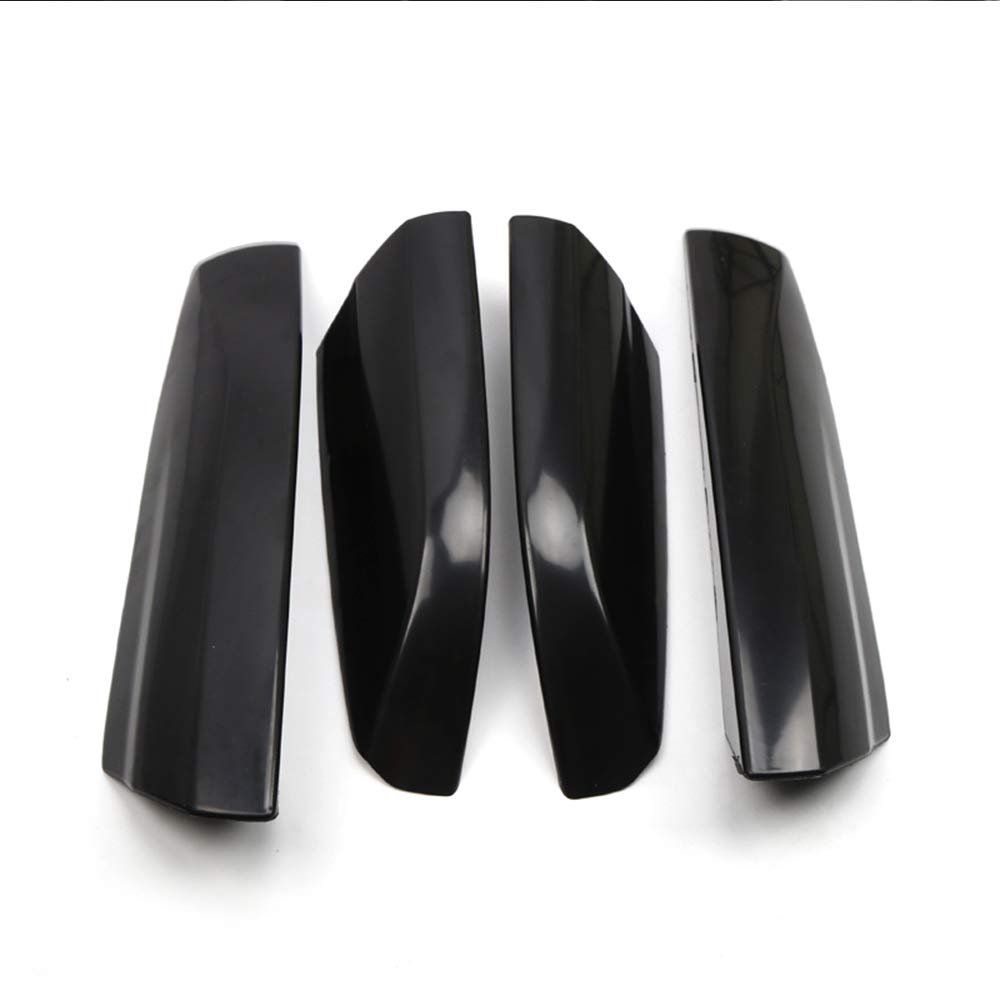 ITrims Car Roof Rack Rail End Cover Shell Cap Replacement 4PCS for Toyota Highlander XU40 Car Accessories (for 2008-2013 Black)