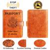 Passport Holder Cover Wallet RFID Blocking Leather Card Case Travel Accessories for Women Men (Claybank) view 2