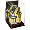 Better Display Cases Versatile Acrylic Display Case - Medium Square Box with Mirror, Wall Mount and Red Risers 9.75" x 9.75" x 9.75" (A027-RR) view 1