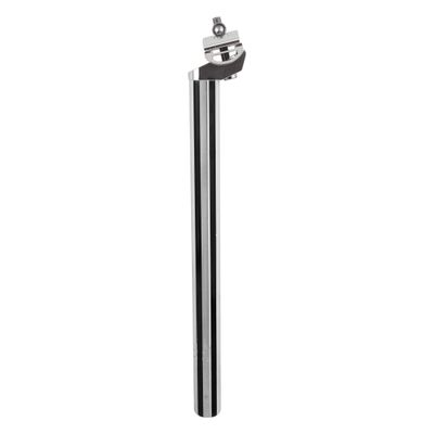Black Ops Fluted Seatpost, 25.4 x 350mm w/Clamp, Silver