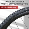 Fincci Pair 26x2.25 Bike Tire - Mountain Bike Tires 26 Inch, 57-559 - Black Foldable Kevlar Encamp 26 Inch Bike Tires for Trail, Enduro, XC, Off Road Bikes - 26" Accessories view 2