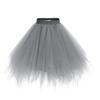 ChicWind Womens Grey Plus Size Puffy Tutu Layered Tulle Petticoat Skirt view 2