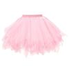 ChicWind Womens Pink Puffy Tutu Layered Tulle Petticoat Skirt view 4