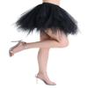 ChicWind Womens Black Puffy Tutu Layered Tulle Petticoat Skirt view 2