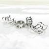 TBOSEN 2pcs Classic Double Linear Loops Design Twist Wave Dangling Ear Gauges for Women view 2