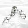 TBOSEN 2pcs Classic Double Linear Loops Design Twist Wave Dangling Ear Gauges for Women view 4