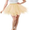 ChicWind Womens Champagne Puffy Tutu Layered Tulle Petticoat Skirt view 1