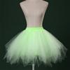 ChicWind Womens Light Green Plus Size Puffy Tutu Layered Tulle Petticoat Skirt view 3