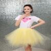 ChicWind Womens Light Yellow Puffy Tutu Layered Tulle Petticoat Skirt view 2