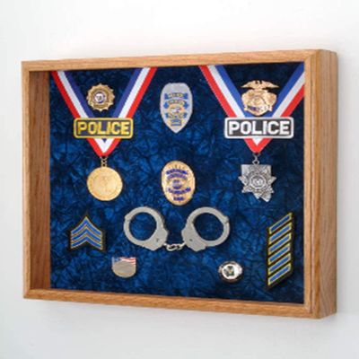 flag connections Law Enforcement Deluxe Awards Display Case