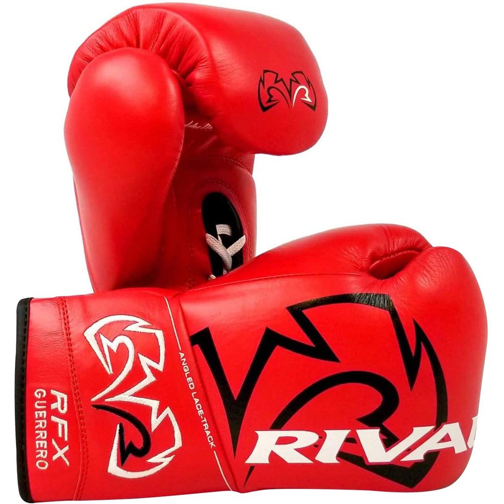 RIVAL Boxing RFX-Guerrero Pro Fight Gloves, HDEF Hard, Lace-up Closure, Stiffer & Firmer Feel, Approved for Competition