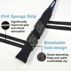Senston New Rackets Grip Anti Slip Perforated Super Absorbent Tennis Overgrip Badminton Overgrip Pickleball Overgrip 5 Pack Black view 4
