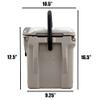 Fatboy 10QT Rotomolded Cooler Chest Ice Box Hard Lunch Box (Red White) view 4