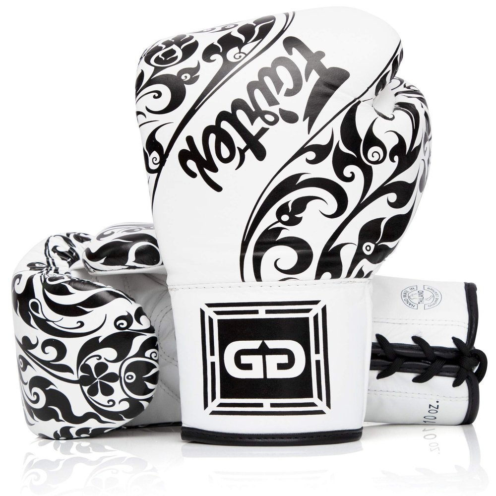 Fairtex Glory Kickboxing Gloves - Limited Edition (White BGLG2, 16 oz)