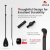 Abahub SUP Paddles - 3 Piece Adjustable Stand up Paddle - Lightweight Oar for Paddleboard, Adjustable Aluminum Alloy PU Coated Shaft 68" - 84", Black Plastic Nylon Blade view 3