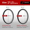 Fincci City 700x35c Bike Tire - Foldable 700c Tires, 37-622 with 1 mm Puncture Proof Resistant - Black Kevlar Road Bike Tire 28 inch for Touring, Hybrid, Electric Bicycles - 700c Wheelset view 2