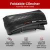 Fincci City 700x35c Bike Tire - Foldable 700c Tires, 37-622 with 1 mm Puncture Proof Resistant - Black Kevlar Road Bike Tire 28 inch for Touring, Hybrid, Electric Bicycles - 700c Wheelset view 4