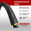 Fincci Conna Pair 700x23c Tires Road Bike 23-622 Foldable Bike Tire 60TPI with 1mm Antipuncture Protection for Cycling Racing Touring - Pack of 2 Bicycle Tires 700 x 23c view 4