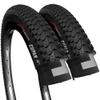Fincci Bike Tires 26 x 2.125 - Pair 57-559, 26 inch Mountain Bike Tires - Black Foldable Kevlar Knobby 26 inch Bike Tires for Dirt,Trail,Enduro, Off Road Bicycles, 26" MTB All Terrain Bike Tyres view 1