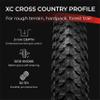 Fincci Bike Tires 26 x 2.125 - Pair 57-559, 26 inch Mountain Bike Tires - Black Foldable Kevlar Knobby 26 inch Bike Tires for Dirt,Trail,Enduro, Off Road Bicycles, 26" MTB All Terrain Bike Tyres view 3