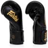Fairtex Glory Training Gloves - Premium Leather MMA & Boxing Gloves |Handmade in Thailand - Shock-Absorbing Foam Padding | Ideal for Kickboxing, Sparring & Competition (Black-14oz) view 4