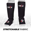 DEFY Shin Instep Foam Padded Shin Guard Protector Shin Support MMA Foot Protection Kickboxing (Black, Large) view 3