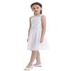 Alvivi Kids Sequins Lace Bodice Junior Bridesmaid Flower Girl Dress Wedding Pageant Party Ball Gowns with Rhinestone Sash Ivory 10 view 4