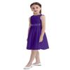 Alvivi Kids Sequins Lace Bodice Junior Bridesmaid Flower Girl Dress Wedding Pageant Party Ball Gowns with Rhinestone Sash Purple 10 view 4