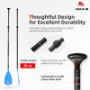 Abahub 1 x 3 Section Carbon Fiber SUP Paddle, Adjustable 67''-86'' Stand Up Paddle Lightweight Carbon Shaft, Blue Plastic Blade + Paddle Bag view 3