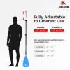 Abahub 1 x 3 Section Carbon Fiber SUP Paddle, Adjustable 67''-86'' Stand Up Paddle Lightweight Carbon Shaft, Blue Plastic Blade + Paddle Bag view 4